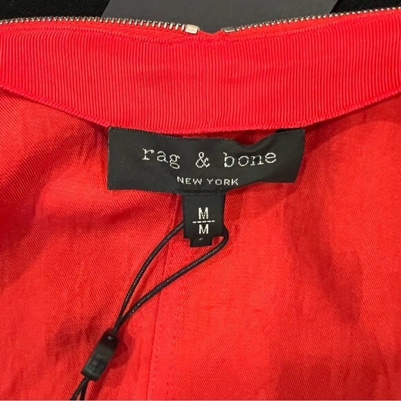 Rag & Bone Vanessa Top Jacket Red Zip Medium NEW NWT - Picture 8 of 12